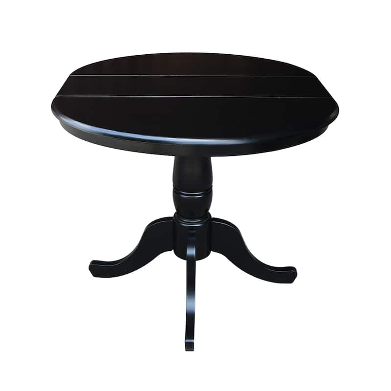 Copper Grove 36-inch Round Pedestal Table with 12-inch Leaf