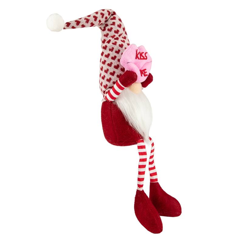 Sitting Kiss Me Lips Valentine's Day Gnome - 23"