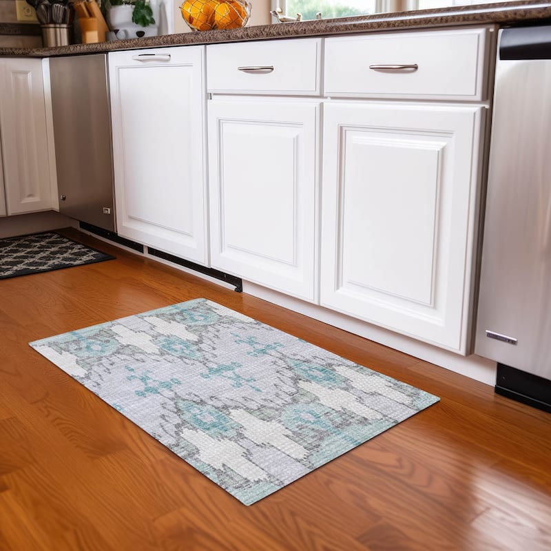 Machine Washable Indoor/ Outdoor Chantille Boho Global Rug