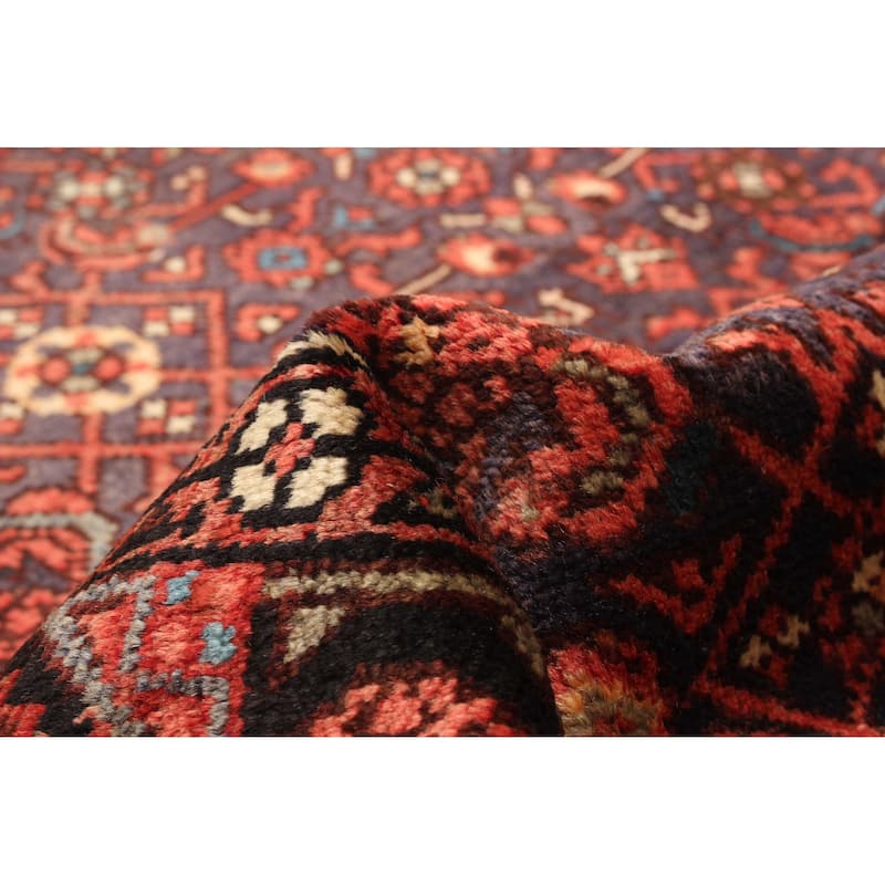 ECARPETGALLERY Hand-knotted Andelz Dark Navy Wool Rug - 3' 9" x 10' 5"