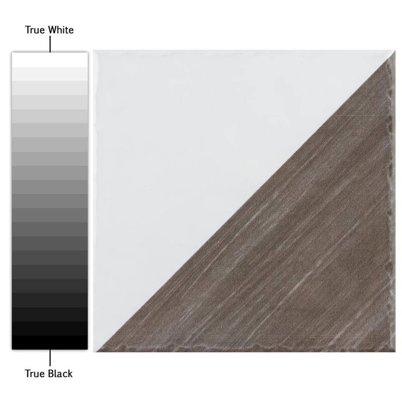 Merola Tile Triangle Rustique Glossy Brown 6" x 6" Ceramic Wall Tile
