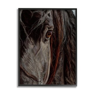 Stupell Vintage Horse Painting Framed Giclee Art Design By Liz Jardine