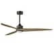preview thumbnail 1 of 0, Maxim 88834 Woodwind 80" 3 Blade Indoor LED Ceiling Fan Charcoal Bronze