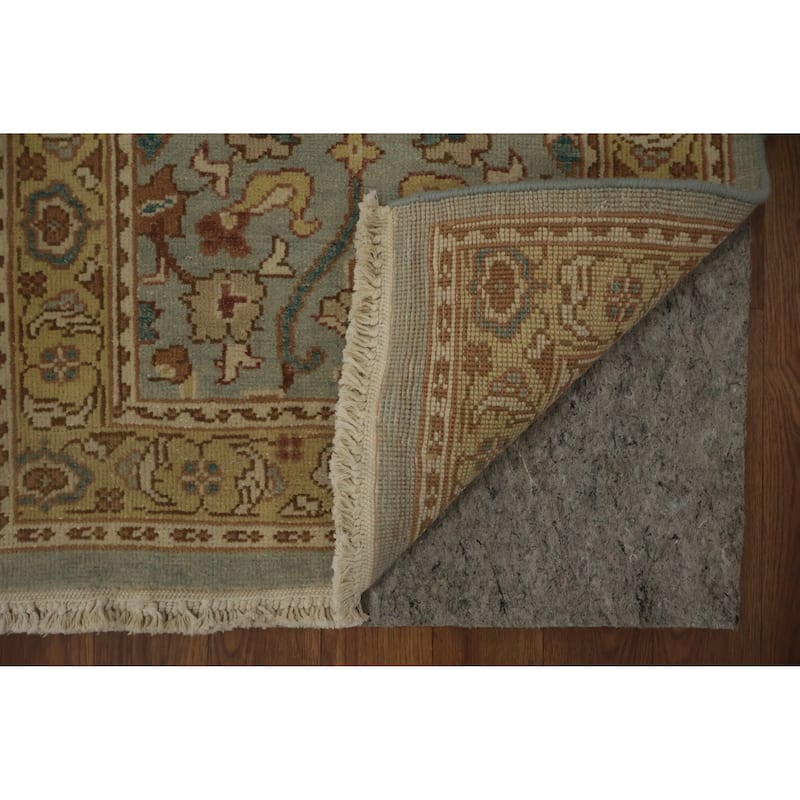 Hand Knotted Oriental 100% Wool Carpet Traditional Floral Navy Blue & Blues Ziegler Area Rug - 4' 0'' X 1' 11''