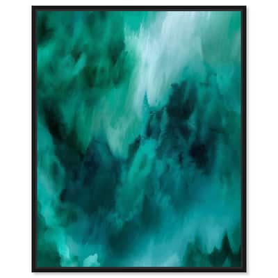 Textured Teal I Canvas by Art Remedy