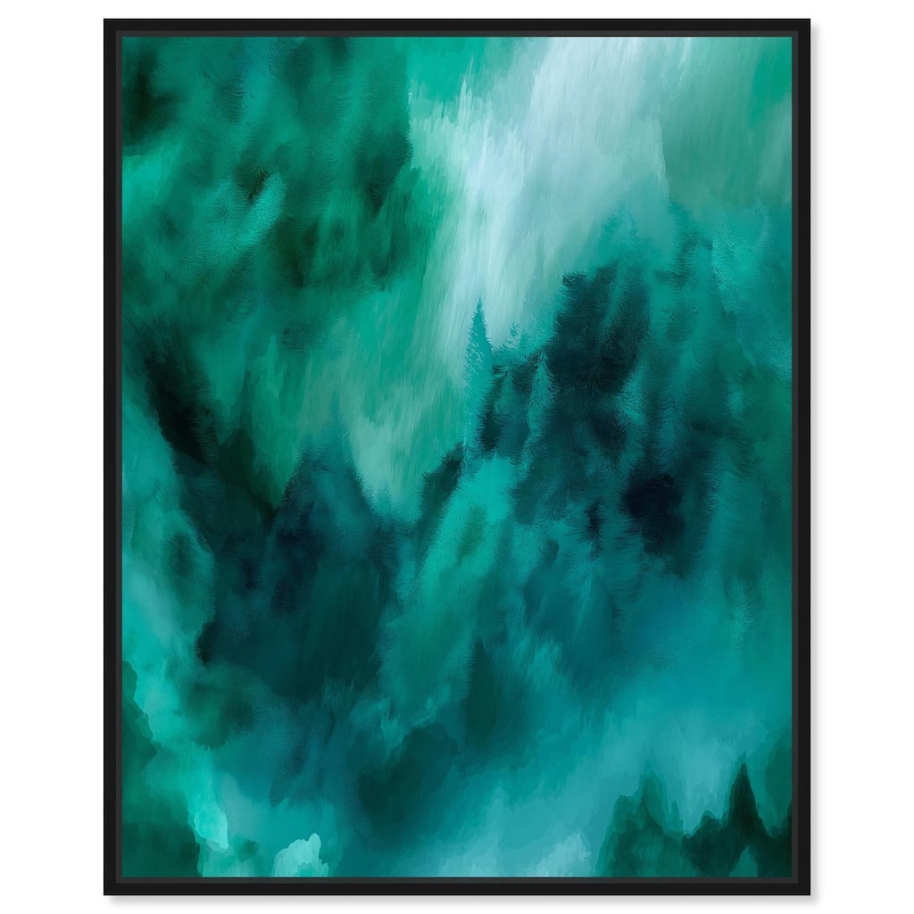 Textured Teal I Canvas by Art Remedy