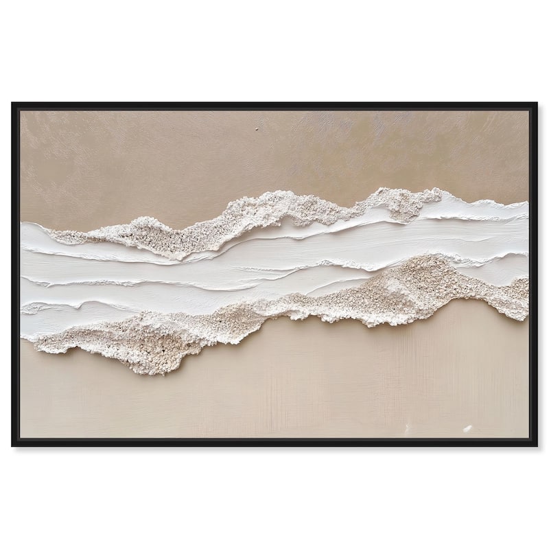 Textured Sea I Canvas by Art Remedy - Black - 30" x 20"