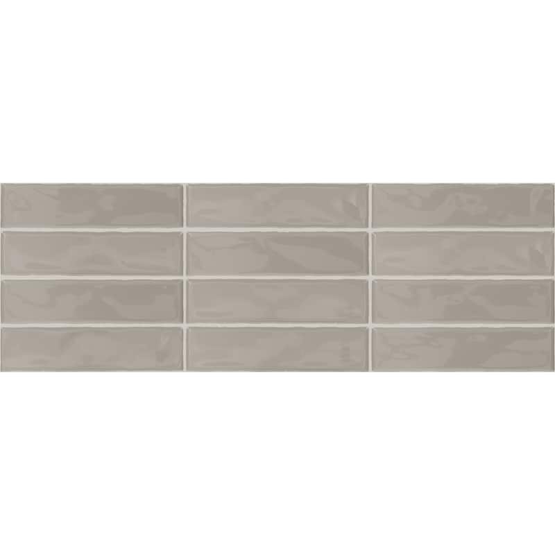 TileHQ 3" x 12" Ceramic Wall Tile in Glossy Pebble Shore (48 PC per Carton) (12.00 SQFT per Carton)