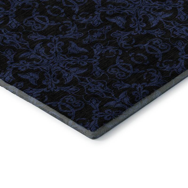 Premium Washable Super Soft Dark Traditional Mayfield Rug