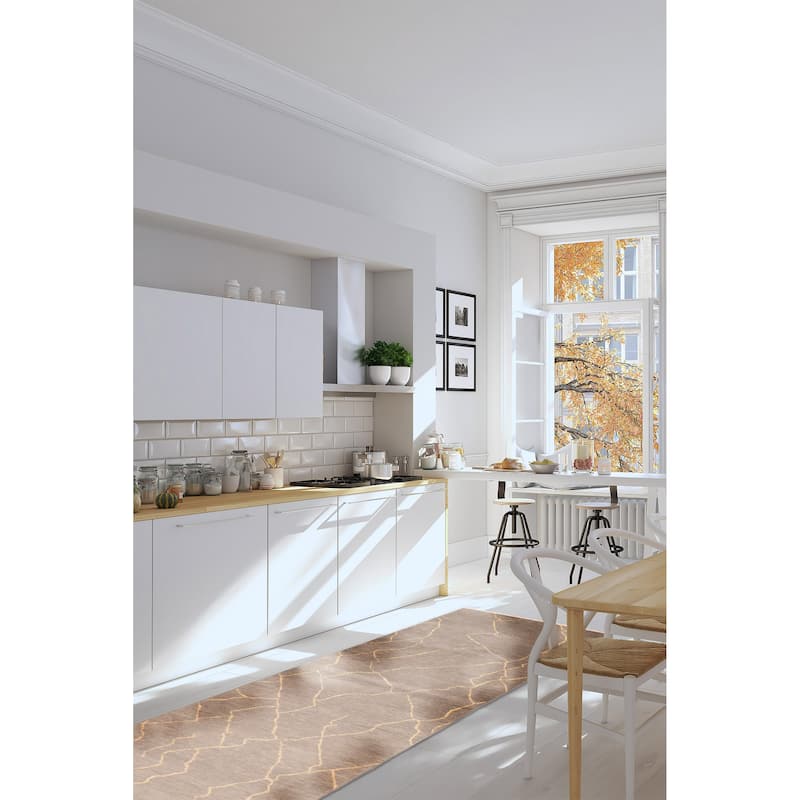 ECARPETGALLERY Hand-knotted Mystique Grey Wool Rug - 3'1 x 9'10