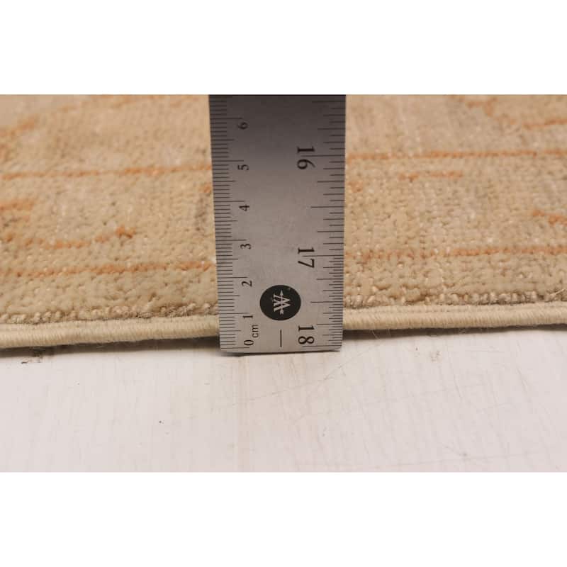 ECARPETGALLERY Hand-knotted Chobi Finest Ivory Wool Rug - 5'7 x 7'4