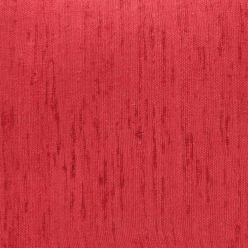 Handwoven Linen Solid Square Throw Pillow Cover - 20" - Coral Orange