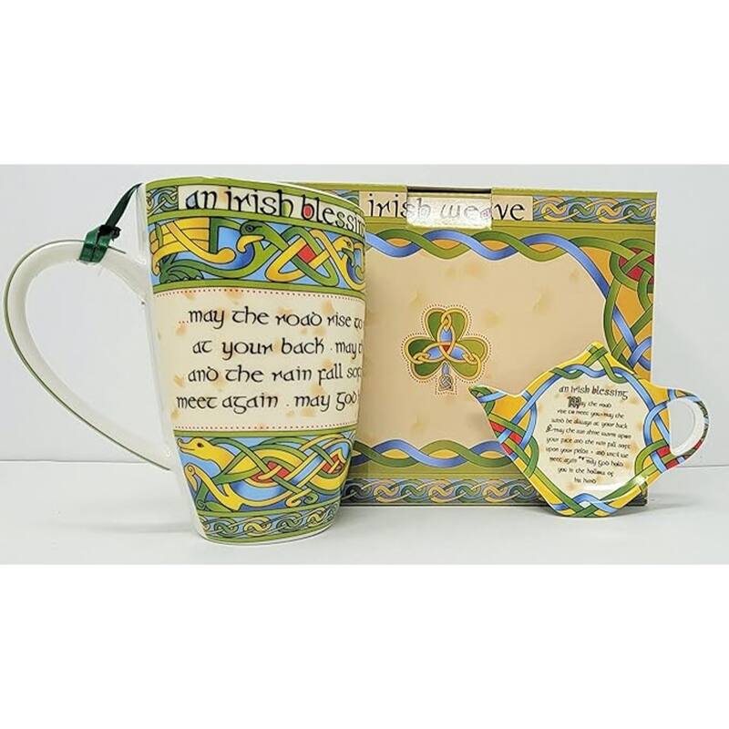 Set of Irish Blessing TeaBag Holder & Mug - N/A