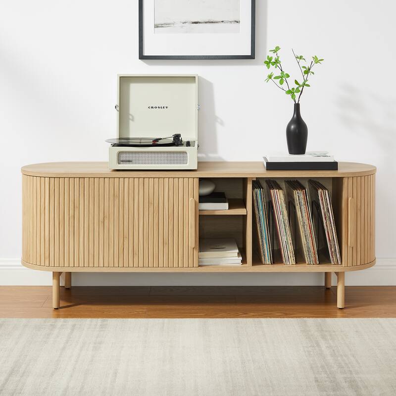 Crosley Ambrose Record Storage Media Console