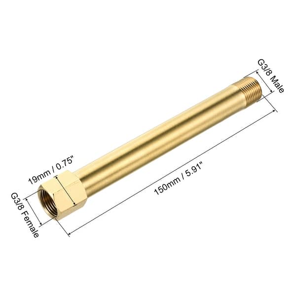 Brass Pipe Fitting G1 4 Adapter Extension Connector Hex Coupling - Bed 