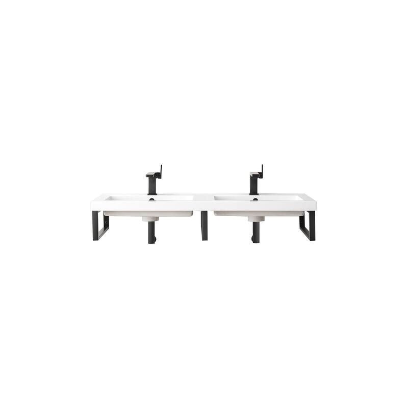 James Martin Vanities 055BK1847WG2 Boston 47-5/16" Rectangular - Matte Black