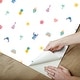 preview thumbnail 4 of 5, Disney Stitch Aloha Mini Print Blue and Pink Peel and Stick Wallpaper - 216 x 20.50