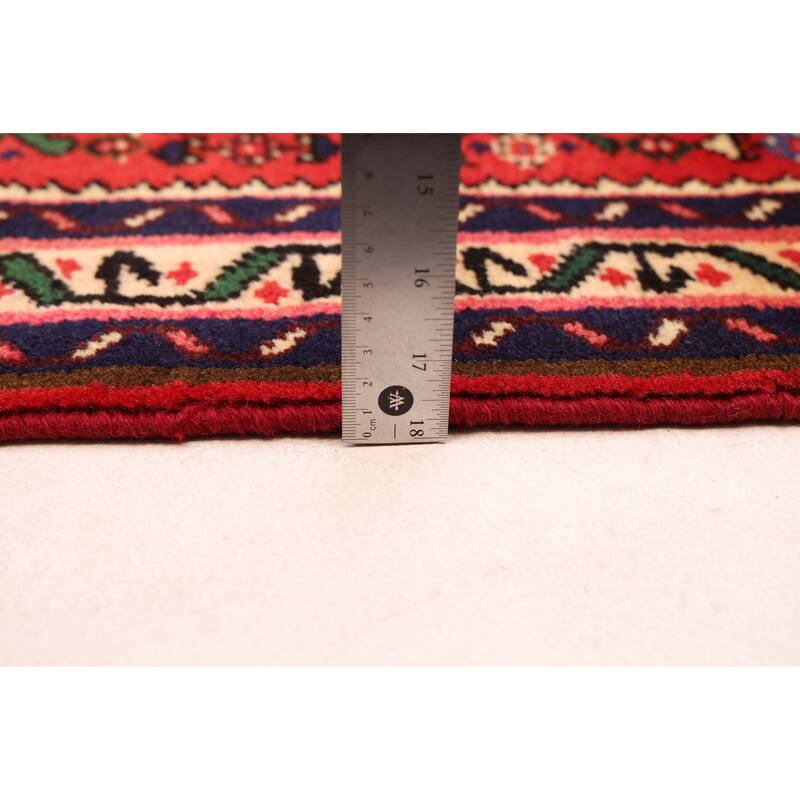 ECARPETGALLERY Hand-knotted Andelz Red Wool Rug - 2'8 x 9'0