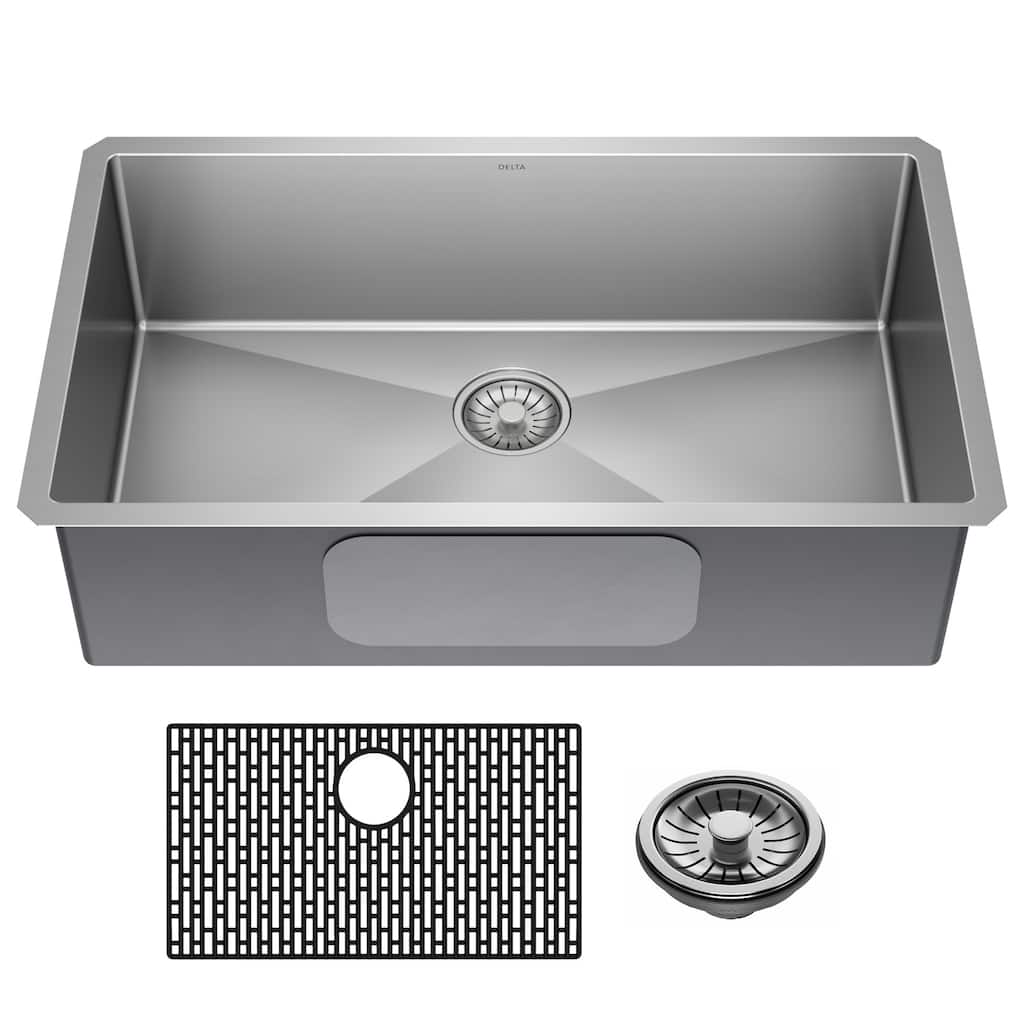 Delta 953034-32S Lenta 32” Undermount 16 Gauge Stainless Steel Single