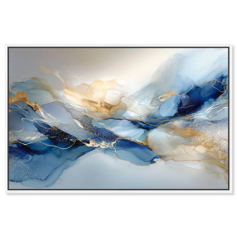 Postmodern Flow I Canvas by Art Remedy - White - 30" x 20"