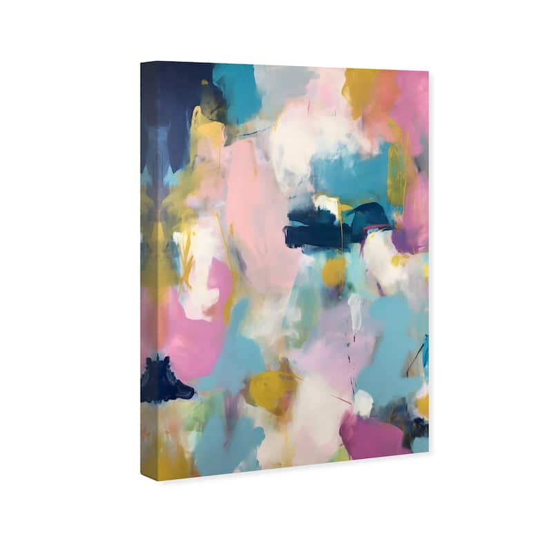 Wynwood Studio Abstract Summer Getaway Blue and Modern & Contemporary Wall Art Canvas Print