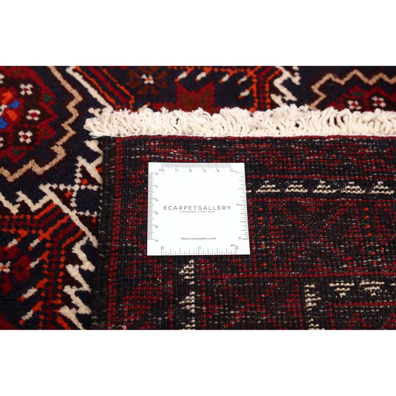 ECARPETGALLERY Hand-knotted Teimani Dark Navy Wool Rug - 3'4 x 6'0
