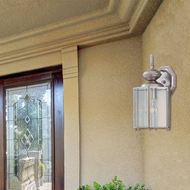 Designers Fountain 1 Light 7" Wall Lantern with Clear Beveled Glass