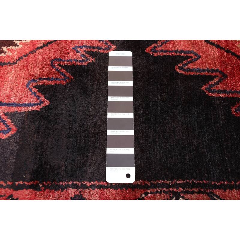 ECARPETGALLERY Hand-knotted Konya Anatolian Black, Red Wool Rug - 3'7 x 9'7