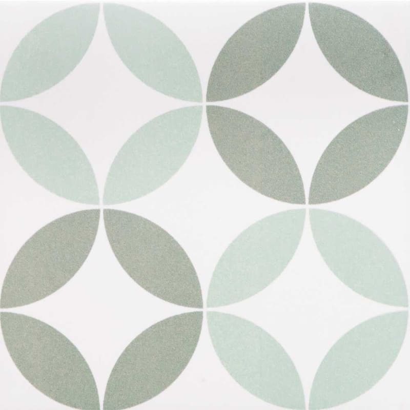 Twinkle 9x9 Matte Porcelain Encaustic Tile - Floor, Wall, Backsplash