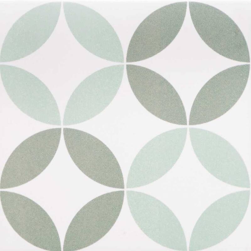 Twinkle 9x9 Matte Porcelain Encaustic Tile - Floor, Wall, Backsplash