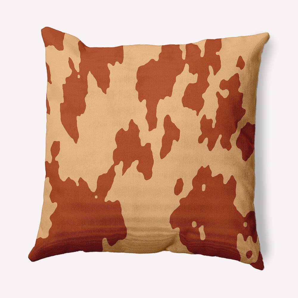 Moo Print Indoor/Outdoor Throw Pillow