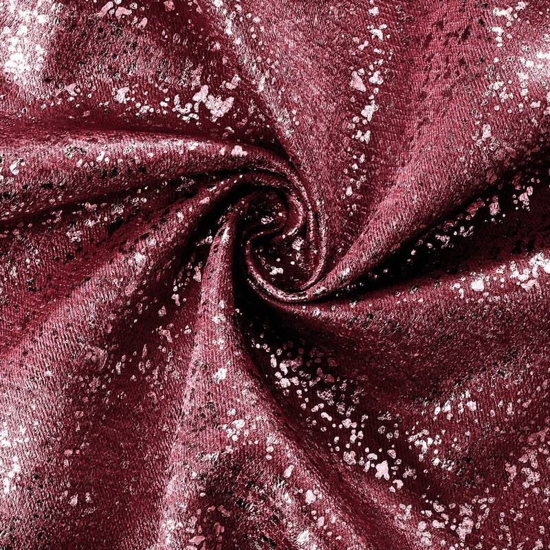 Dainty Home 2 Pack Artisinal 100% Blackout Grommet Curtain Panel Pair with 3D Lurex Texture