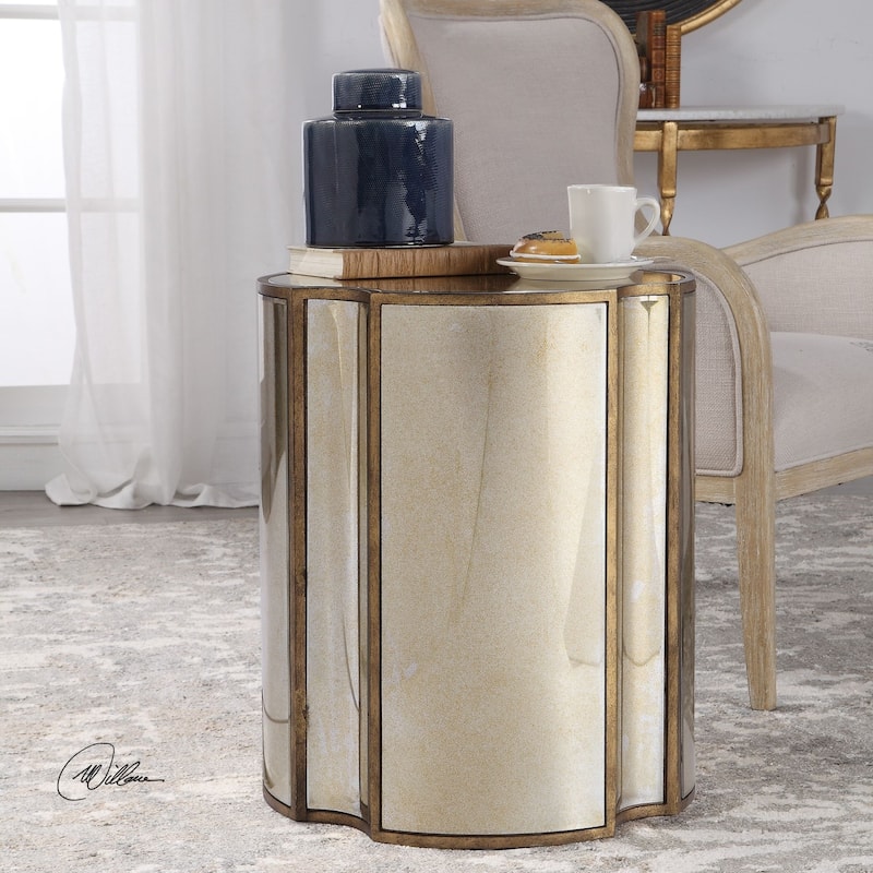 Uttermost Harlow 20" Wide Antique Mirrored Accent Table
