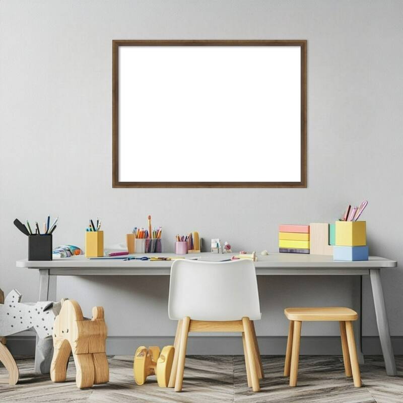 Amanti Art Lucie Black Framed Dry Erase Magnetic Board