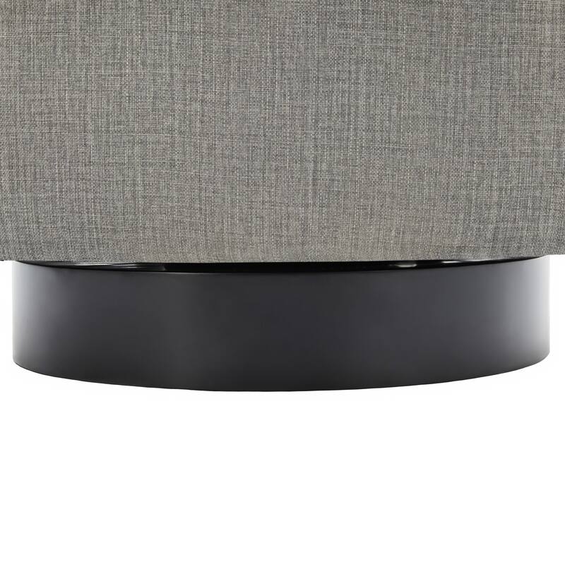 Round Barrel Armchair 360-Degree Swivel Accent Chairs