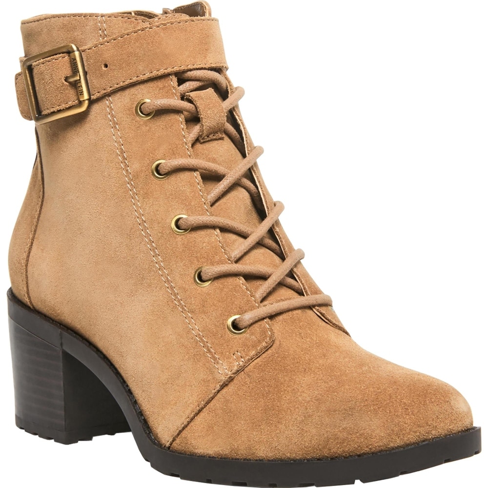 anne klein lace up booties