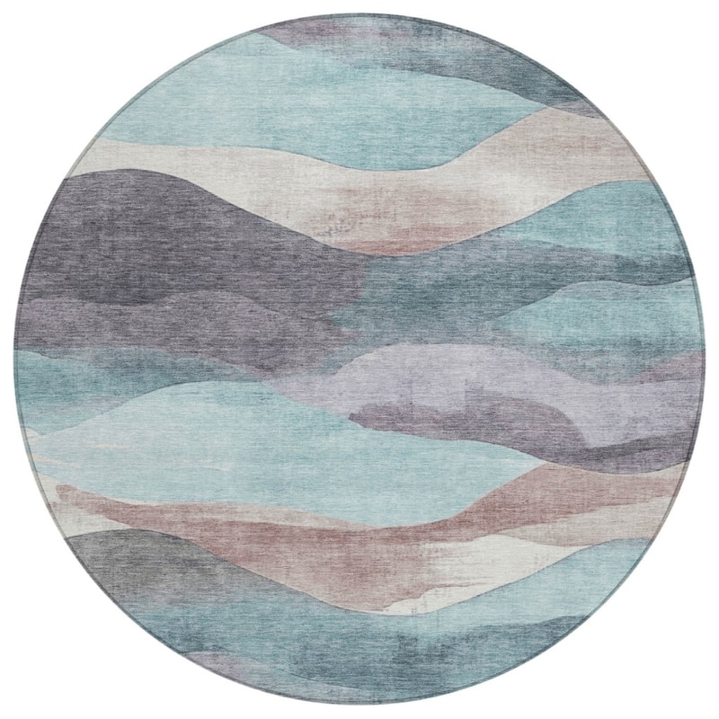 HomeRoots Abstract Transitional Rectangle Outdoor Rug