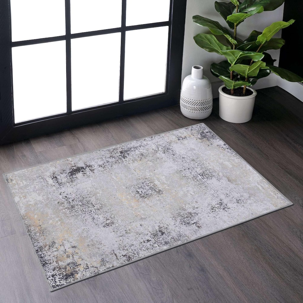 Modern Stylish Multi-Color Washable Rug