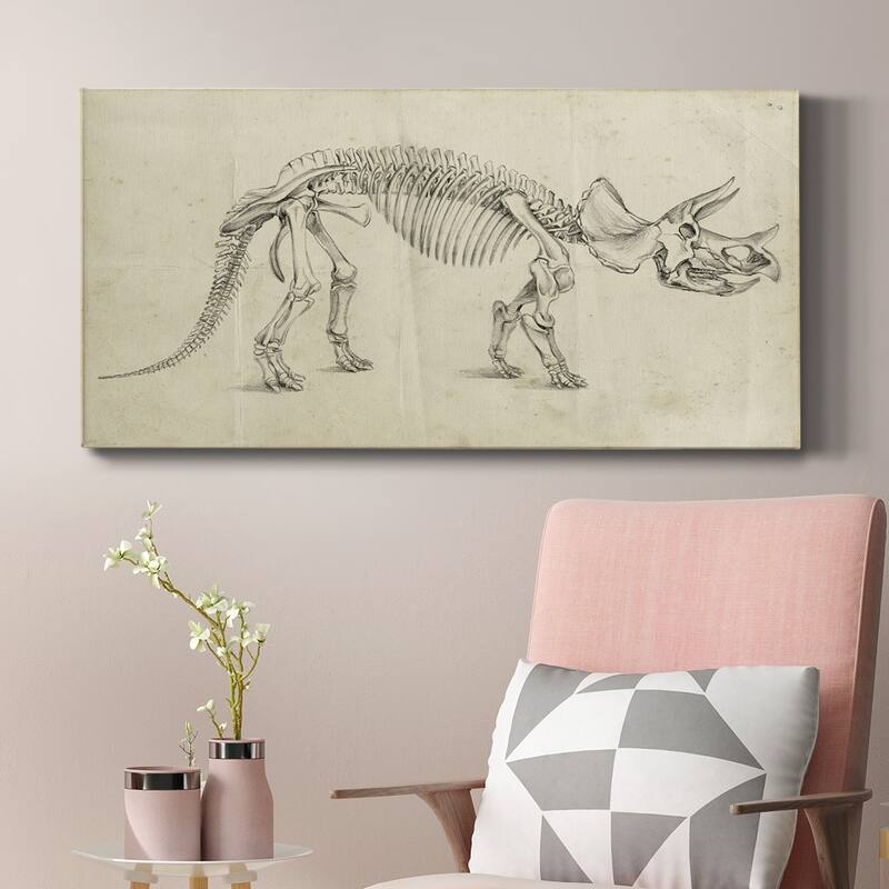 Dinosaur Study II- Premium Gallery Wrapped Canvas - Ready to Hang