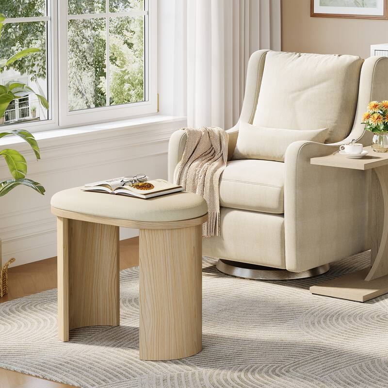 23.6 Inch Vanity Stool Chair, Ottoman Footrest, Sofa Footstool Shoe Bench