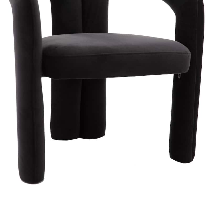 Set of 2 Contemporary Velvet Fabric Upholstered Accent Armchair
