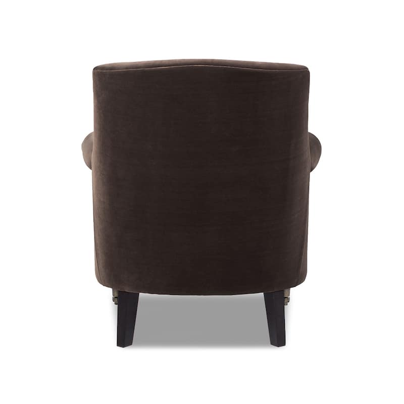 Eloise 30" Transitional Velvet Pleated Sock Arm Accent Chair