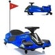 preview thumbnail 5 of 10, Ride on Drift Car,Kids Electric Drifting Go-Kart High/Low Variable Speed Blue
