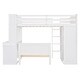 preview thumbnail 13 of 54, Twin Loft Bed with Twin Stand-alone bed, Shelves,Desk,and Wardrobe