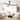 56" American Country Jute Solid Wood Black Ceiling Fan with 3CCT Light and Remote