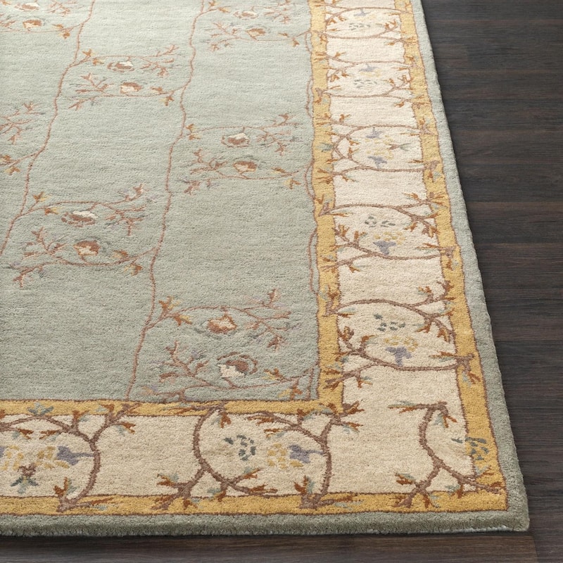 Livabliss Transitional Caesar Border Area Rug