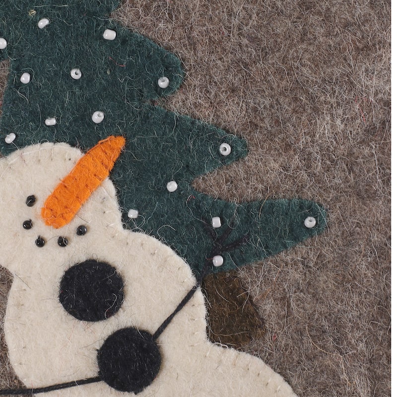 Novica Handmade Holiday Splendor Wool Felt Christmas Stocking