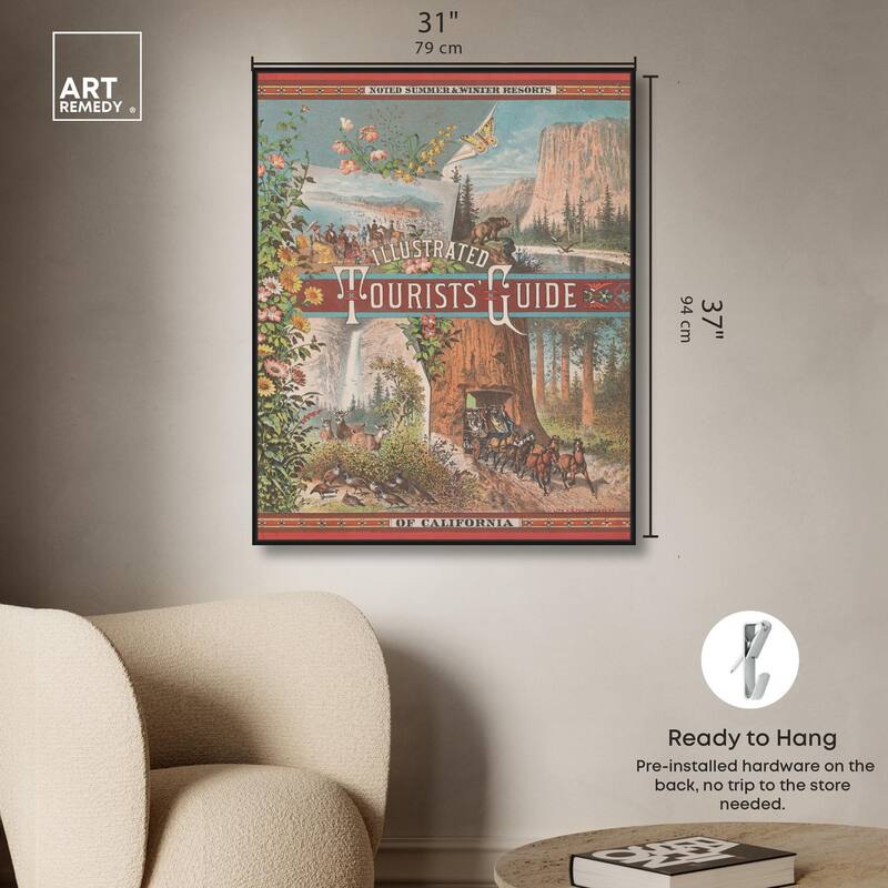 Tourists' Guide to California Canvas by Art Remedy