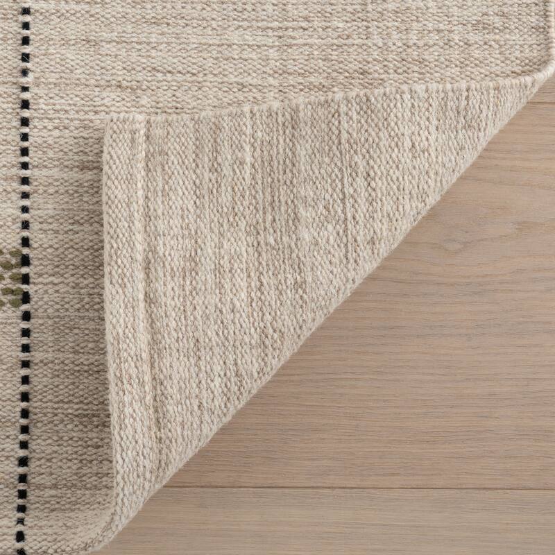 Carmeon Hamilton Shiloh Bohemian Striped Wool Rug