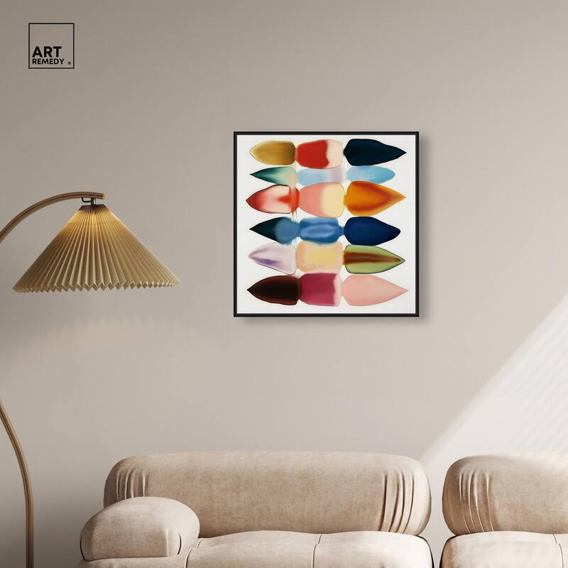 Watercolor Collage Canvas by Art Remedy